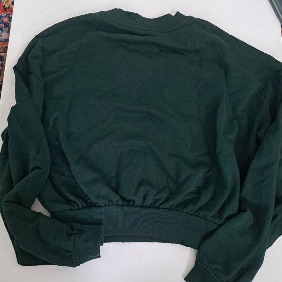 H&M dark green Peanuts Snoopy sweat shirt teen size 12-14, Holiday Christmas - Picture 4 of 4